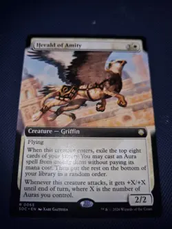 Herald Of Amity NM EXTENDED ART SECRETS OF STRIXHAVEN COMMANDER MTG - Image 1