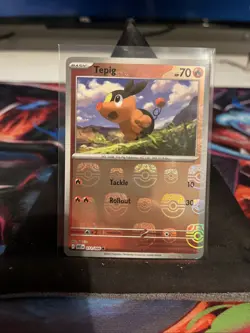 Tepig 011/086 Holo White Flare Masterball Pokemon TCG Card - Image 1