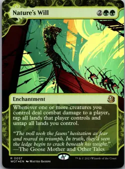 Nature's Will R Wilds of Eldraine: Enchanting Tales 57 NM Foil - Image 1