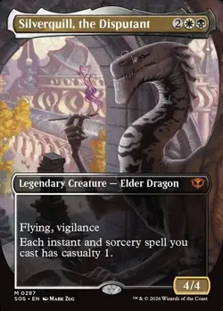 MTG Secrets of Strixhaven BORDERLESS M Silverquill, the Disputant #0287 - Image 1