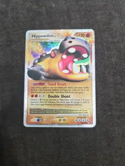 Pokemon Hippowdon LV.X Ultra Rare Holo Rising Rivals 107/111 130 HP Level Up - Image 1