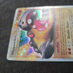 Pokemon Hippowdon LV.X Ultra Rare Holo Rising Rivals 107/111 130 HP Level Up - Image 4