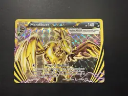 LP Mandibuzz BREAK XY182 Black Star Promo XY BREAKthrough 2015 Pokemon card - Image 1