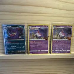 Pokemon TCG Gengar Pokemon GO Holo Promo Lot of 3 Cards English 050/088 - Image 1