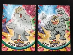 Pokemon Topps Serie 1 Machop + Machamp 66-68 ITA Nintendo Non Holo - Image 1