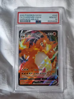 Pokemon Charizard VMAX 020/189 Darkness Ablaze - PSA10 GEM MINT - Image 1