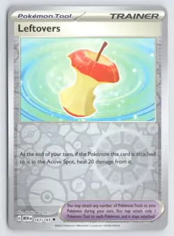 Leftovers 163/165 Pokemon 151 Reverse Holo Uncommon Near Mint - Image 1