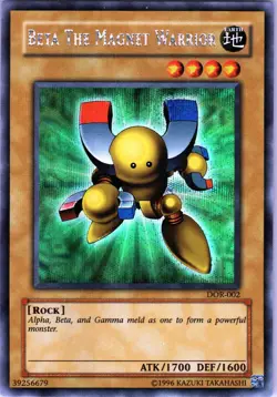 Beta the Magnet Warrior Limited Secret Rare Duelist of the Roses DOR-002 HP - Image 1