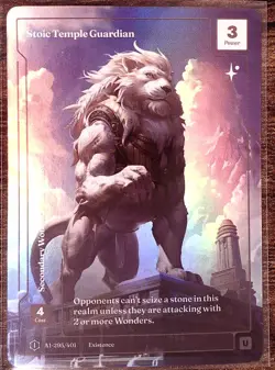 STOIC TEMPLE GUARDIAN Wonders of the First Existence KICKSTARTER ALT ART AI-295 - Image 1