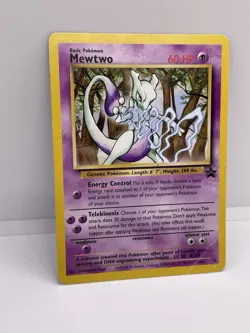 Pokemon TCG Mewtwo 12 Wotc Promo Regular 60 HP English Basic Psychic Card - Image 2