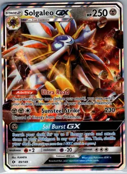Solgaleo GX 89/149 SM Base Set - Pokemon Card - NM - Image 1