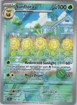 Sunflora 169/167 SV06: Twilight Masquerade - Pokemon Card - NM - Image 1