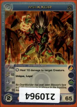 (210964) MAXXOR 100/65/90/55/65 (2 Max Stats) Ultra Rare Foil Chaotic Card - Image 1