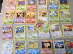 25 x POKEMON CARDS , non-holo. Various ,played ,1999-2000. - Image 1