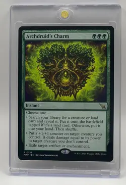 Archdruid's Charm MKM 151 NM Magic The Gathering Rare Card - Image 1