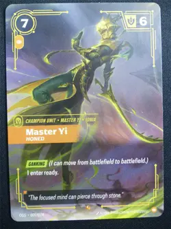 Master Yi Honed 009/024 nonFoil - Riftbound Card #470 - Image 1