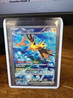Pokemon Cards Zapdos ex 202/165 151 Special Illustration Rare LP - Image 1