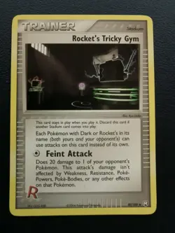 Pokemon Card Trainer Rocket's Tricky Gym 90/109 EX Team Rocket Returns Uncommon - Image 1