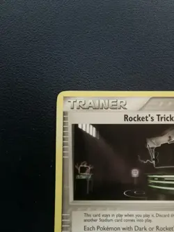 Pokemon Card Trainer Rocket's Tricky Gym 90/109 EX Team Rocket Returns Uncommon - Image 2
