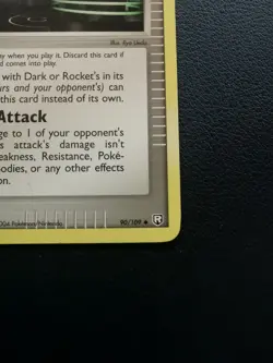 Pokemon Card Trainer Rocket's Tricky Gym 90/109 EX Team Rocket Returns Uncommon - Image 5