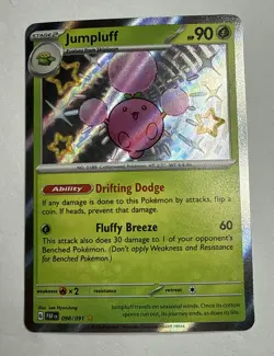 Jumpluff 098/091 Shiny Rare SV: Paldean Fates Pokemon Card “Near Mint” - Image 1