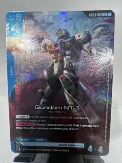 GUNDAM TCG: GUNDAM NT-1 - GD03-001 [LR] FOIL CARD - STEEL REQUIEM -NM- - Image 1