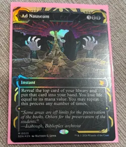 Ad Nauseam (Foil) Mythic MTG Secrets of Strixhaven Mythical Archives - Image 1