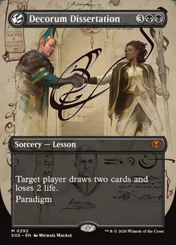 Decorum Dissertation-Secrets Of Strixhaven-Borderless-Regular-292-NM - Image 1