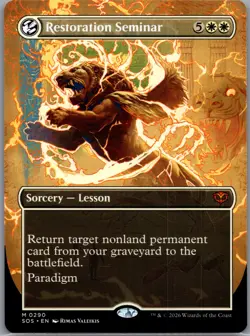 Restoration Seminar (Borderless) M Secrets of Strixhaven 290 NM - Image 1