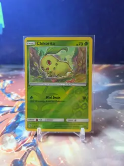 Chikorita Reverse Holo Common SM Lost Thunder 6/214 Pokemon TCG NM-VLP - Image 1