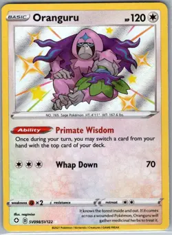 Oranguru SV098/SV122 Shining Fates: Shiny Vault - Pokemon Card - NM - Image 1