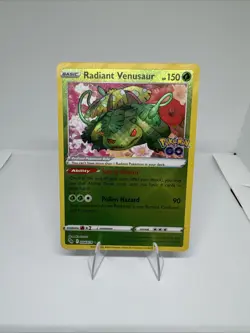 Pokemon TCG Radiant Venusaur 004/078 Pokemon GO Rare Holo NM - Image 1