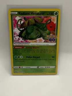 Radiant Venusaur 004/078 Pokemon Go Holo - Image 1