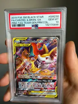 Charizard & Braixen #SM230 2019 Pokemon Sm Black Star Promo PSA 10 - Image 1