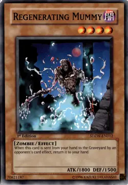 Regenerating Mummy Common Dark 1st Edition Structure Deck: Zombie World Yugioh - Image 1