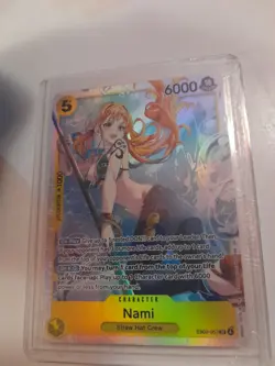 NAMI ONE PIECE CARD GAME STRAW HAT CREW EB03-053 STAGE 4 SR FOIL - Image 1