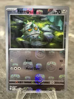 Ferroseed 068/086 - Masterball Reverse Holo - White Flare - Pokemon TCG - Image 1