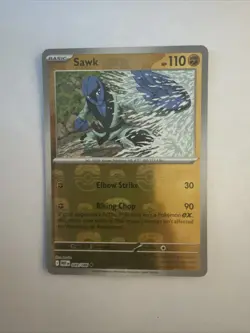 Pokemon TCG: Sawk 049/086 (Master Ball) - Holo Uncommon SV: White Flare - Image 1