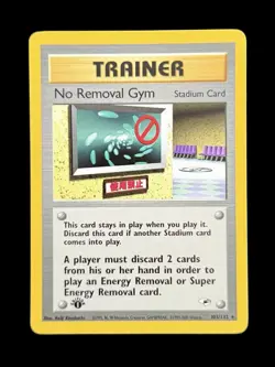 Pokemon TCG 1st Edition No Removal Gym 103/132 Gym Heroes Regular Rare WOTC - Image 1