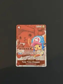 One Piece Tony Tony Chopper P-101 Winner Promo Card - Image 1