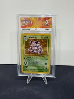 1999 Pokemon TCG Base Set Nidoking Holo #11 - Ace Grade 8 - NM-MT - Image 1