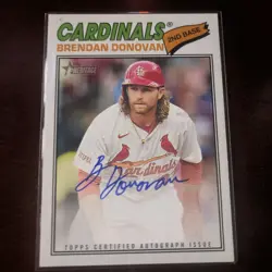 2026 Topps Heritage - Real One Autographs Brendan Donovan #ROA-BD (AU) - Image 1