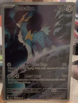Pokemon 2025 Black Bolt Cobalion 144/086 Illustration Rare - Image 1
