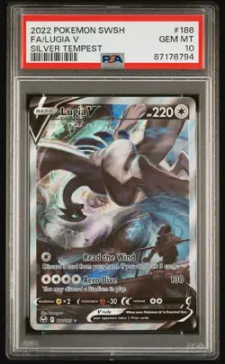 PSA 10 - Lugia V 186/195 Silver Tempest Alt Art Pokemon Card - Image 4