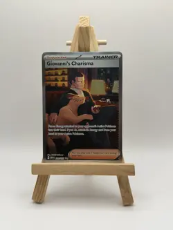 Pokemon TCG Scarlet & Violet 151 Giovanni's Charisma Card 204/165 Near Mint - Image 1