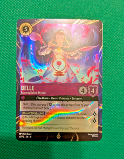 Disney Lorcana - BELLE Accomplished Mystic #41/P3 Quest Promo Holo Foil Card - Image 1
