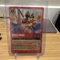 Disney Lorcana Mickey Mouse - Pirate Captain 18 Promo Foil Card - Image 1