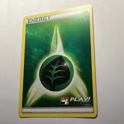 Play Pokemon! 2011 - GRASS Energy - League Stamped Crosshatch Holo! - LP/NM - Image 2