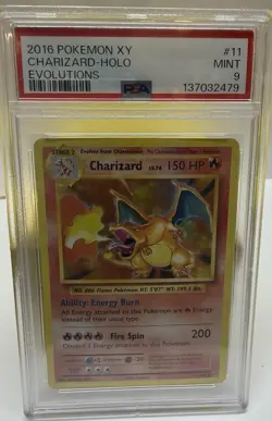Pokemon PSA 9 MINT Charizard 11/108 Holo XY Evolutions - Image 1