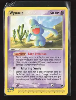 Wynaut 54/100 Uncommon Sandstorm Pokemon NM - Image 2